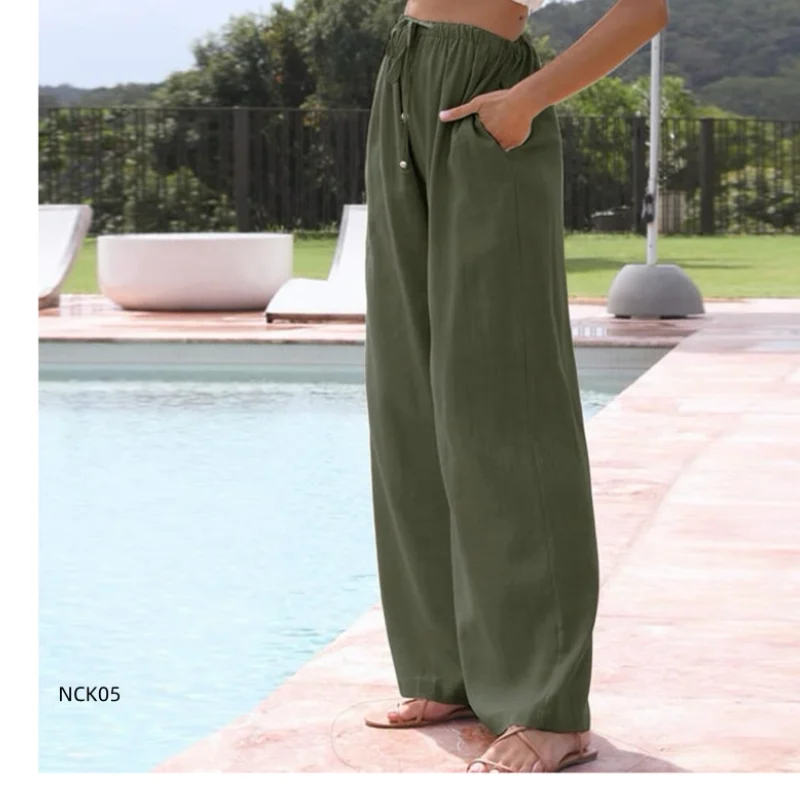 2026 New Ladies Lightweight Draped Wide Leg Pants Drawstring Elastic Waist Daily Travel Casual Bottoms
2026 New Ladies Lightweight Draped Wide Leg Pants Drawstring Elastic Waist Daily Travel Casual Bottoms