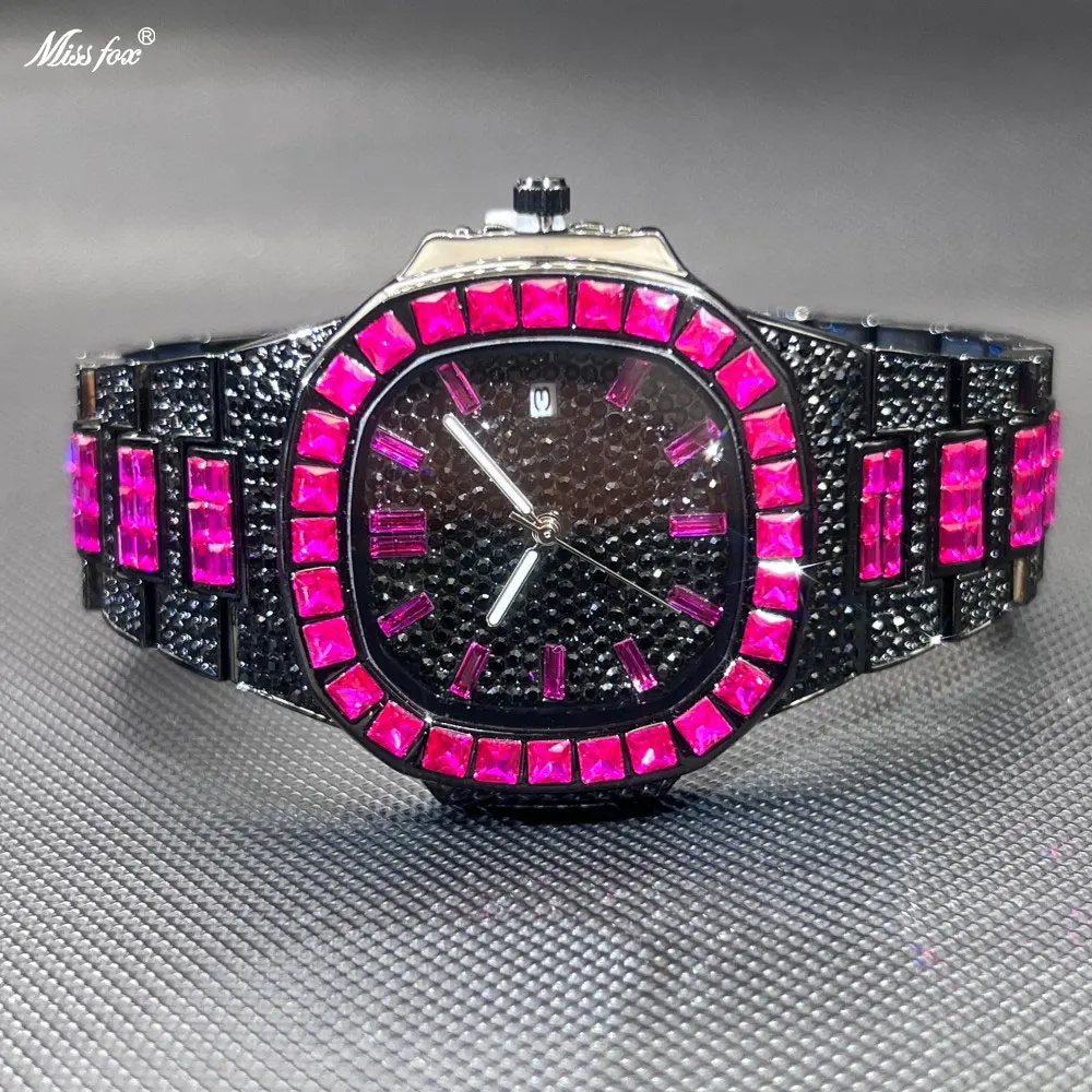 MISSFOX Luxury Watch For Men Rose Iced Out Diamond Hip Hop Quartz Waterproof Clock Men Square Diamond Male Watch 2026 New
MISSFOX Luxury Watch For Men Rose Iced Out Diamond Hip Hop Quartz Waterproof Clock Men Square Diamond Male Watch 2026 New
