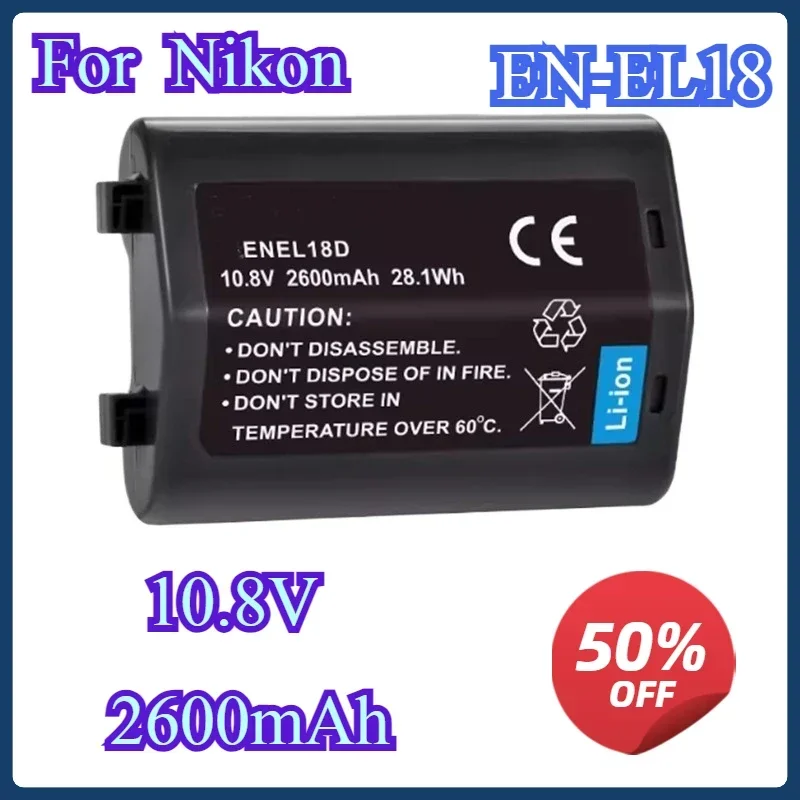 EN-EL18 EN-EL18D 2600mah Battery EN EL18a For Nikon D4 D4S D5 D6 D500 D800 D800E D810 D850 Z5 Z6 Z9 CAMERA
EN-EL18 EN-EL18D 2600mah Battery EN EL18a For Nikon D4 D4S D5 D6 D500 D800 D800E D810 D850 Z5 Z6 Z9 CAMERA