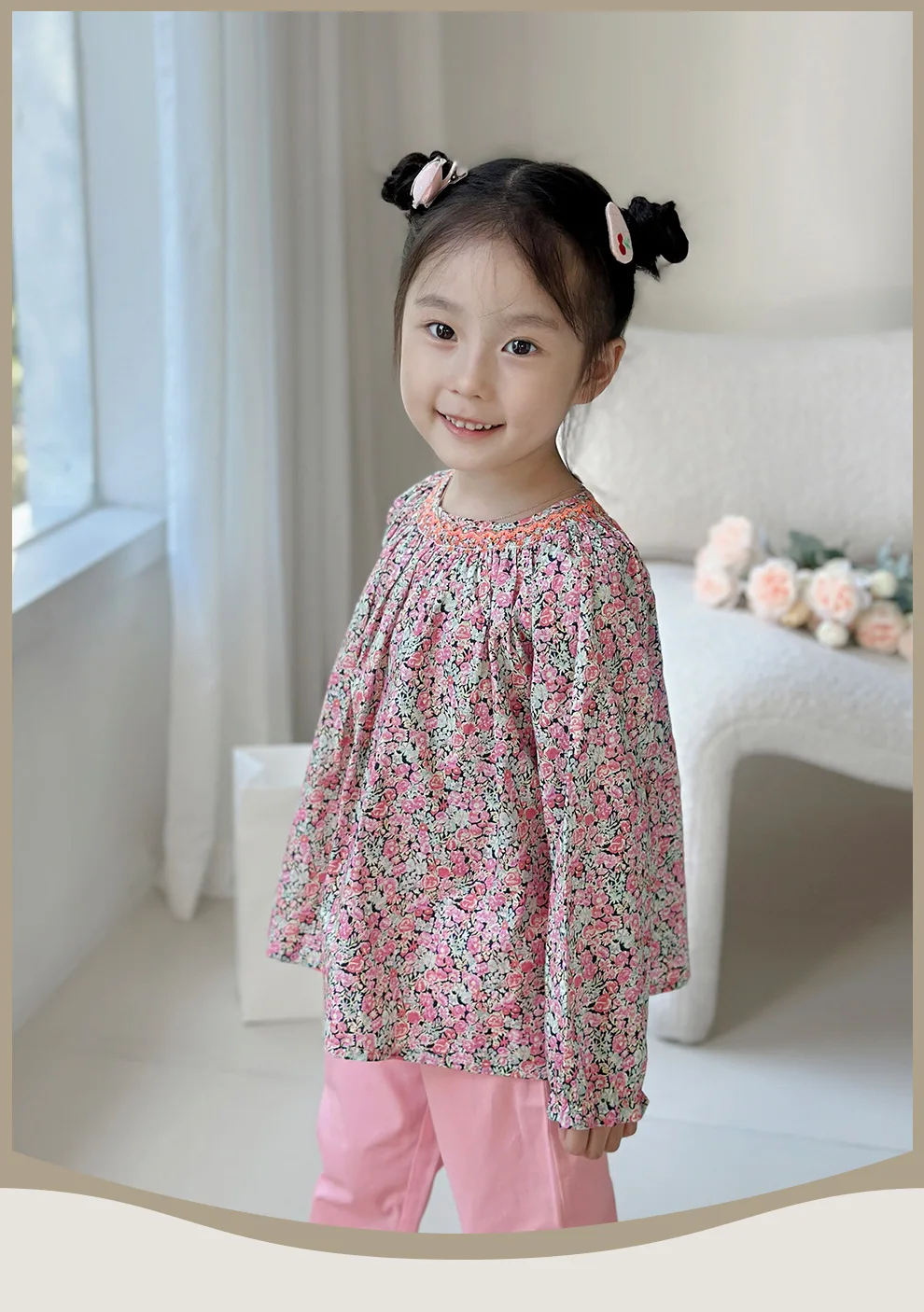 Girls Shirt 24 Autumn Toddler Kids Girls Floral Shirt Cotton Round Neck Long Sleeved Top
Girls Shirt 24 Autumn Toddler Kids Girls Floral Shirt Cotton Round Neck Long Sleeved Top
