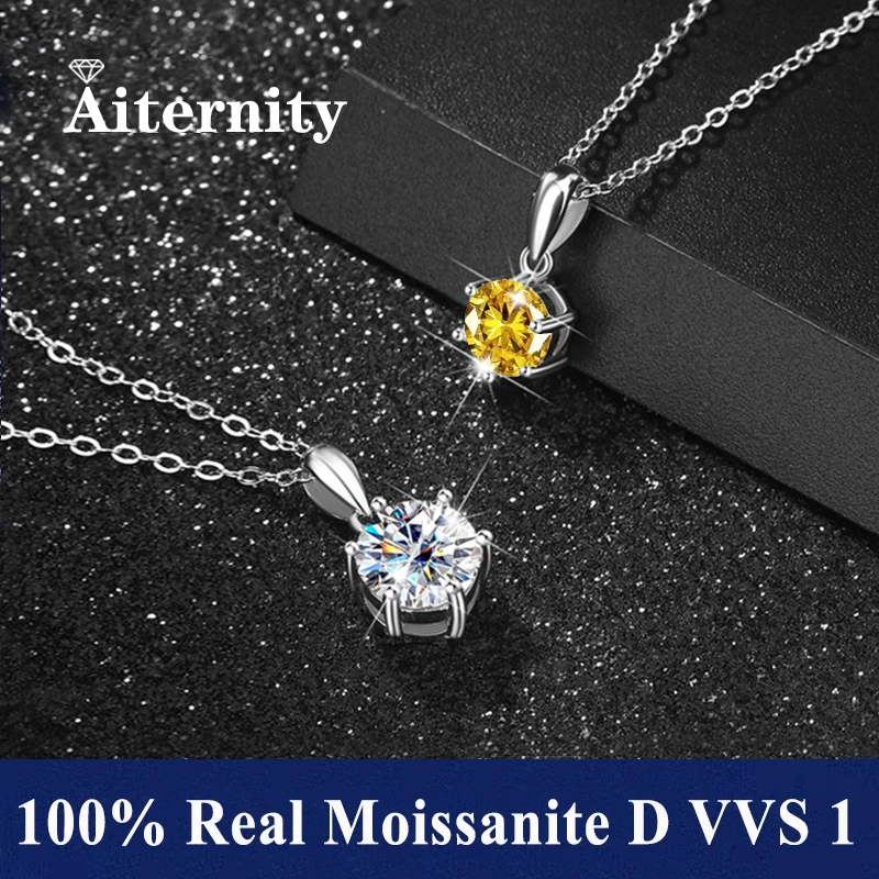 Серебро 925 пробы, 6-зубчатое ожерелье с муассанитом для женщин, модный дизайн, цвет D, VVS, ювелирные изделия с бриллиантами и коробкой GRA
Серебро 925 пробы, 6-зубчатое ожерелье с муассанитом для женщин, модный дизайн, цвет D, VVS, ювелирные изделия с бриллиантами и коробкой GRA