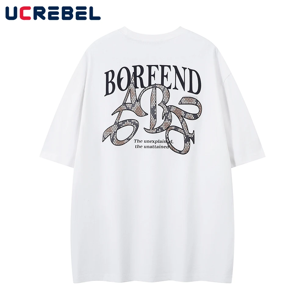 Snake Print Letter Back Printed T-shirt Mens Summer High Street Loose Crew Neck Short Sleeve Cotton Tee Men
Snake Print Letter Back Printed T-shirt Mens Summer High Street Loose Crew Neck Short Sleeve Cotton Tee Men