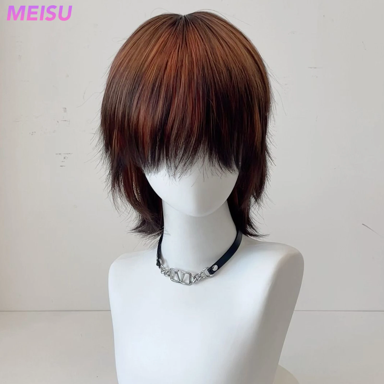 MEISU 14-дюймовый парик с прямой челкой, крутой парик из синтетического волокна для мальчиков, термостойкие натуральные гладкие волосы для наращивания, вечеринка для селфи
MEISU 14-дюймовый парик с прямой челкой, крутой парик из синтетического волокна для мальчиков, термостойкие натуральные гладкие волосы для наращивания, вечеринка для селфи