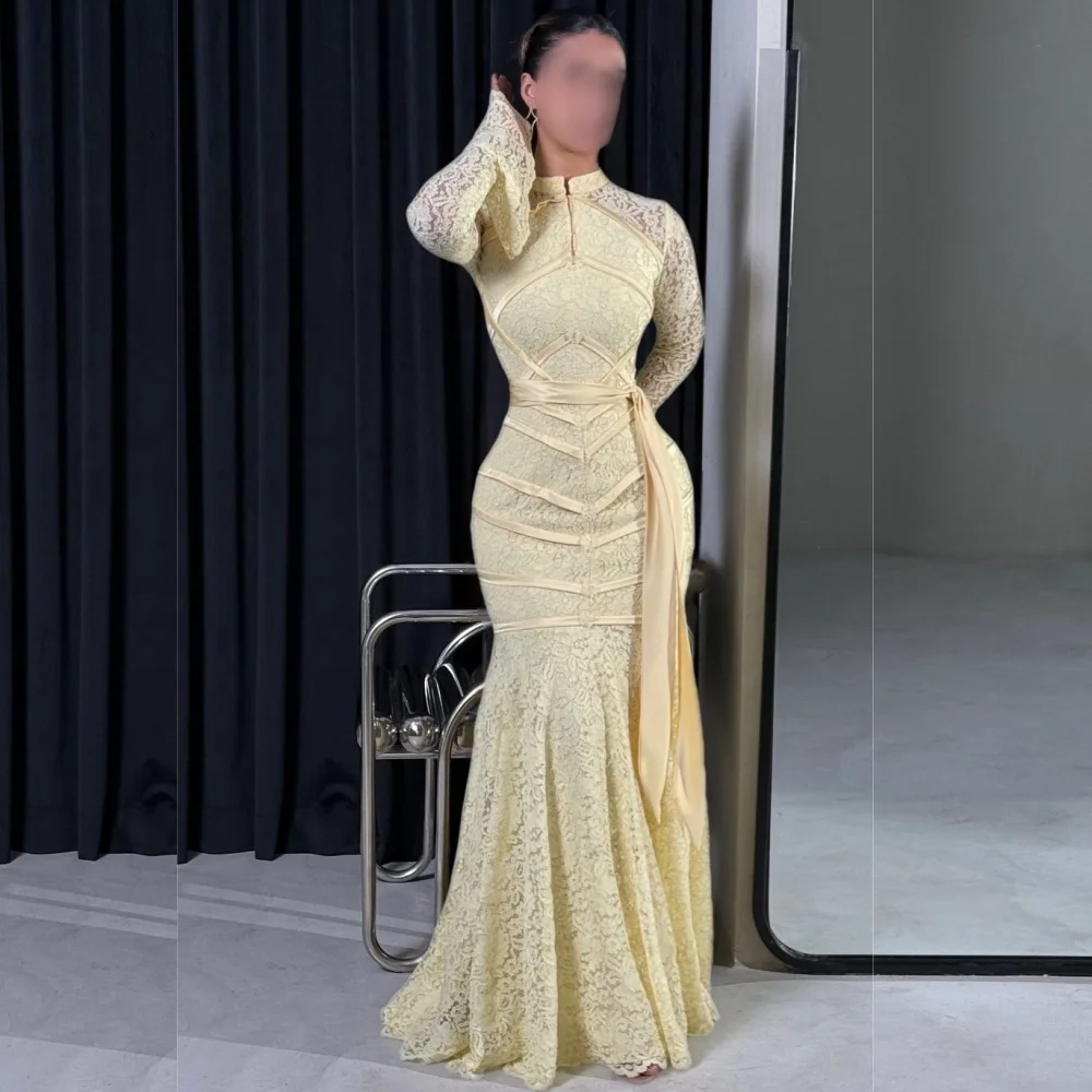 Customized Grace High Quality Lace Evening Gowns Long Sleeves Mermaid Long Dresses Elegant Party Dress Formal
Customized Grace High Quality Lace Evening Gowns Long Sleeves Mermaid Long Dresses Elegant Party Dress Formal