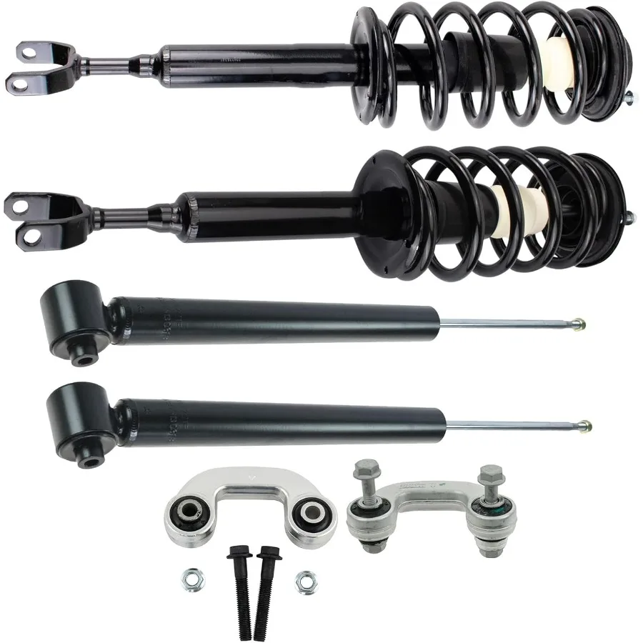 Полный комплект передней и задней подвески с винтовыми пружинами в сборе, амортизаторами и звеньями стабилизатора поперечной устойчивости для Enhan
Полный комплект передней и задней подвески с винтовыми пружинами в сборе, амортизаторами и звеньями стабилизатора поперечной устойчивости для Enhan