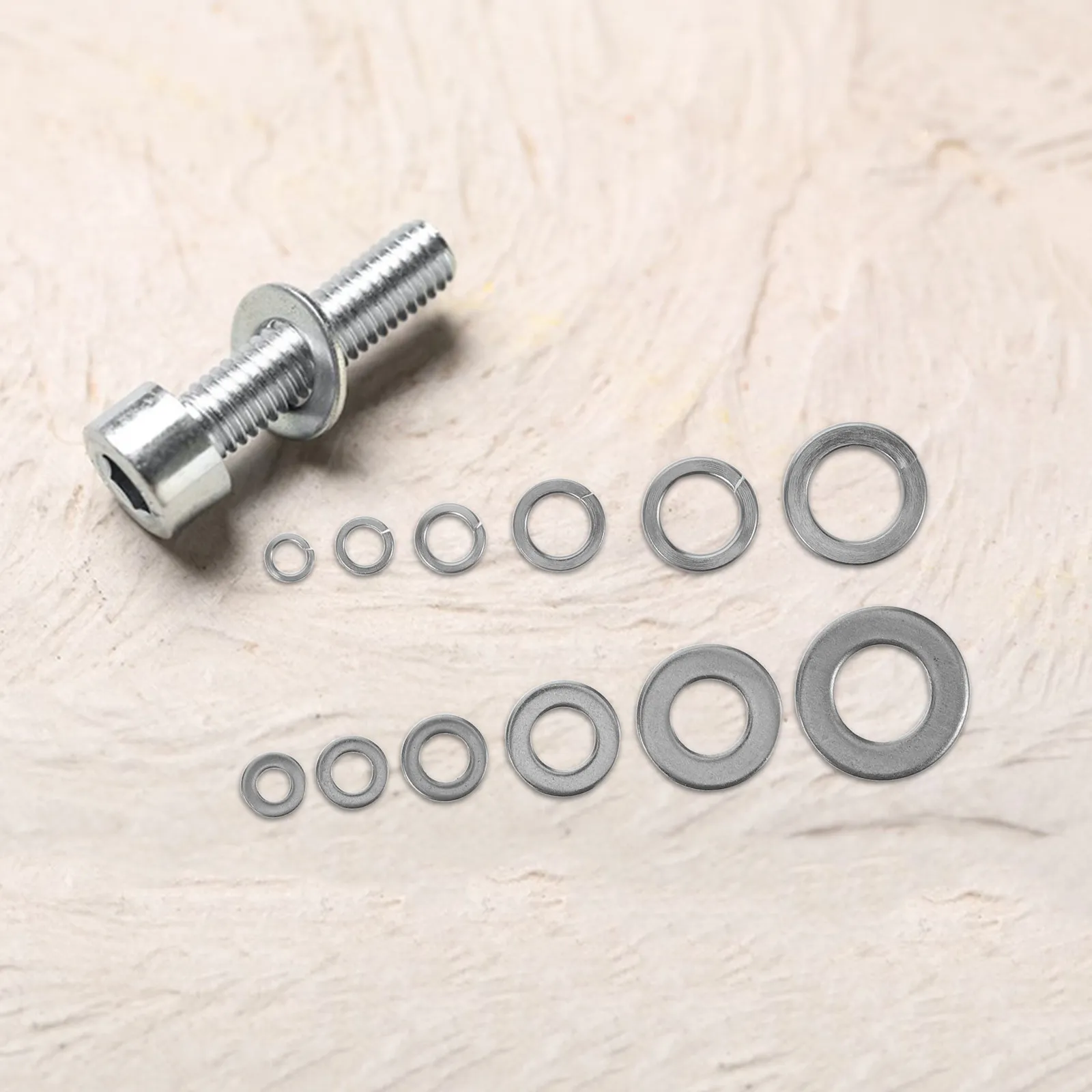 790Pcs Spring Washer Assortment Stainless Steel Flat Washers Set Round Metal Steel Deck Gasket Spacers for Plumbing Furniture
790Pcs Spring Washer Assortment Stainless Steel Flat Washers Set Round Metal Steel Deck Gasket Spacers for Plumbing Furniture