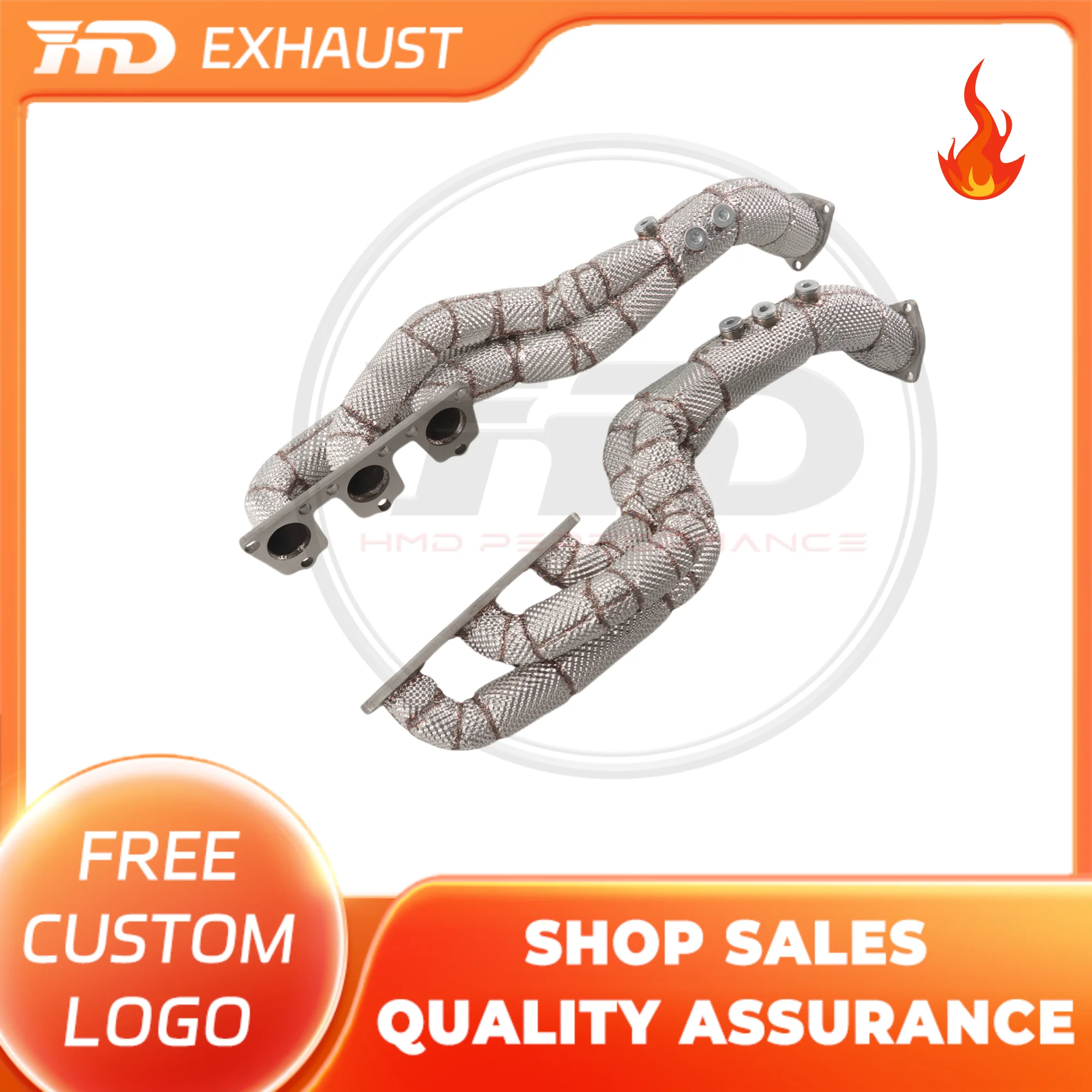 HMD High Precision Machining For AUDI A6 A7 C7 S4 S5 B8 3.0T Mainfold With Heat Shield Stainless Steel Exhaust System
HMD High Precision Machining For AUDI A6 A7 C7 S4 S5 B8 3.0T Mainfold With Heat Shield Stainless Steel Exhaust System