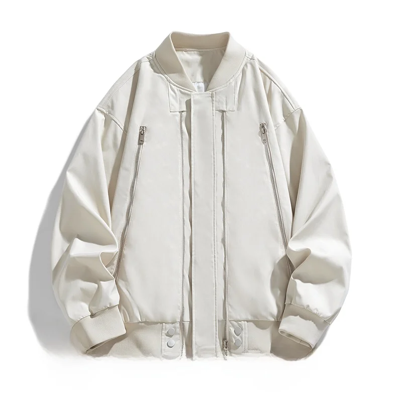 New 2025 Men's Casual Baseball Collar Jaet Waterproof Autumn Winter Faion Outerwear Hatl Cool Windbreaker Coat
New 2025 Men's Casual Baseball Collar Jaet Waterproof Autumn Winter Faion Outerwear Hatl Cool Windbreaker Coat