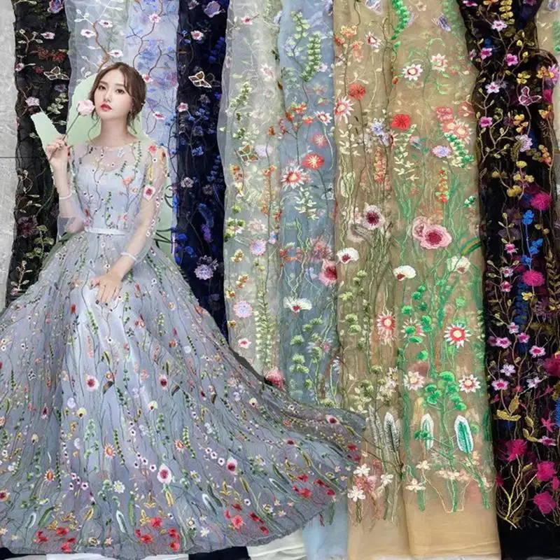 1Yard Dress Decoration Embroidery Lace Plants Flowers Encryption Fabric Colorful Embroidered Mesh
1Yard Dress Decoration Embroidery Lace Plants Flowers Encryption Fabric Colorful Embroidered Mesh