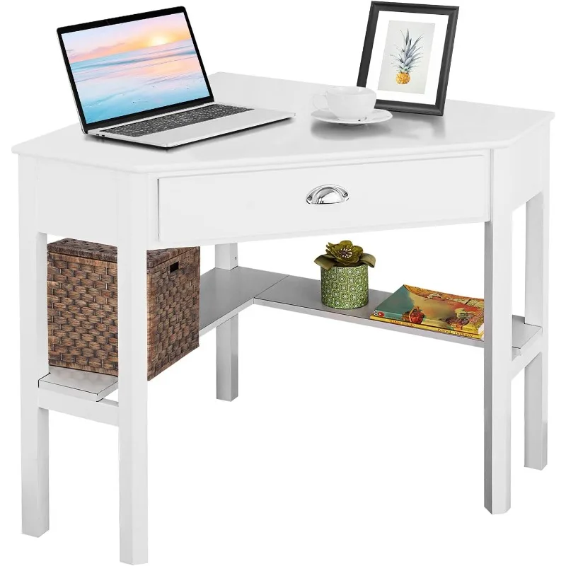 One Drawer and One Storage Shelf, White Finish white desk with drawers office desk
One Drawer and One Storage Shelf, White Finish white desk with drawers office desk