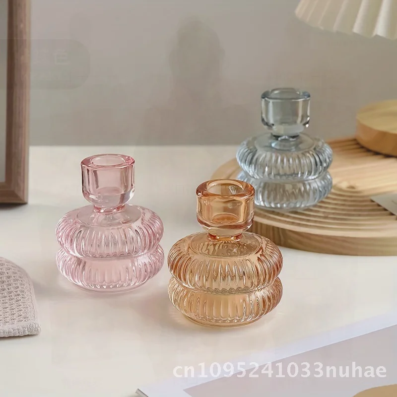 Transparent Crystal Glass Candlestick Romantic French Light Home Table Decoration Luxury Spot Cross-Border Pink Blue Orange
Transparent Crystal Glass Candlestick Romantic French Light Home Table Decoration Luxury Spot Cross-Border Pink Blue Orange