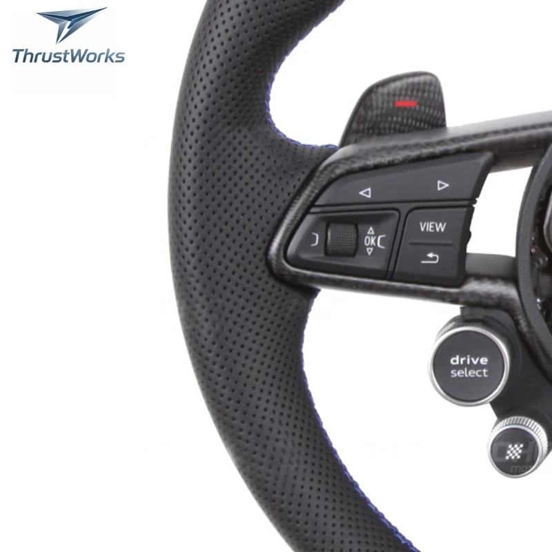 ThrustWorks Customized Real Carbon Fiber Modification With 3 Keys Car Steering Wheel Fit Q5L A6 Q3 A8L RS3 New
ThrustWorks Customized Real Carbon Fiber Modification With 3 Keys Car Steering Wheel Fit Q5L A6 Q3 A8L RS3 New