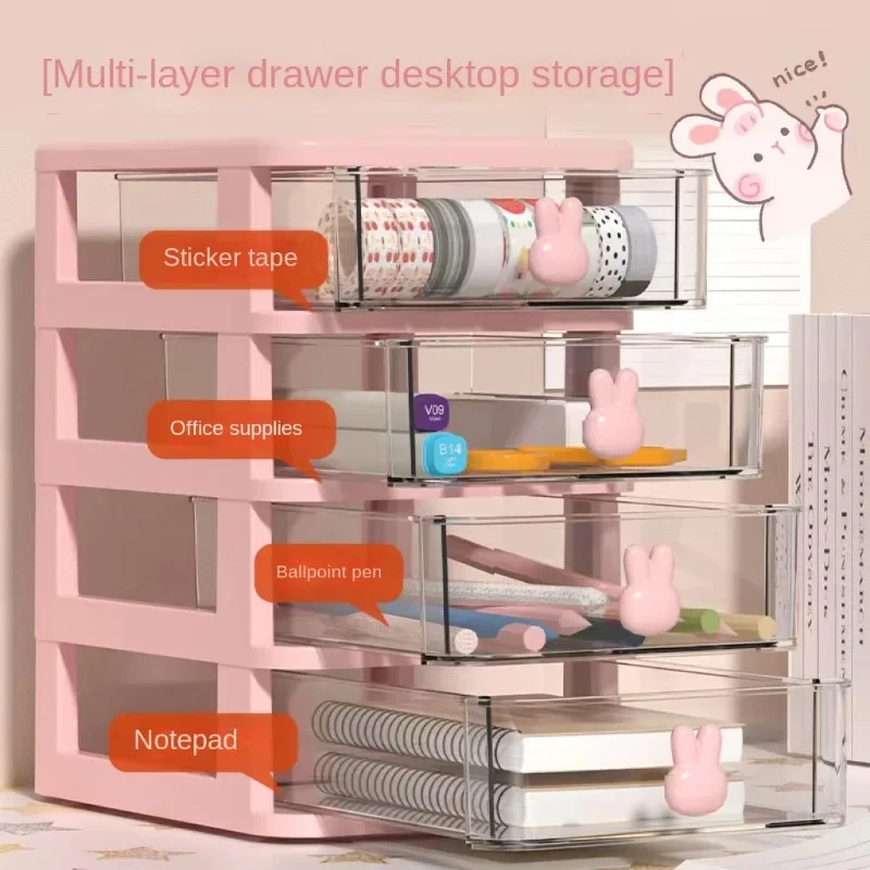 Girls Desktop Storage Box Transparent Small Drawer Desk Plastic Mini Rabbit Cartoon Stationery Storage Box Pen Holder
Girls Desktop Storage Box Transparent Small Drawer Desk Plastic Mini Rabbit Cartoon Stationery Storage Box Pen Holder