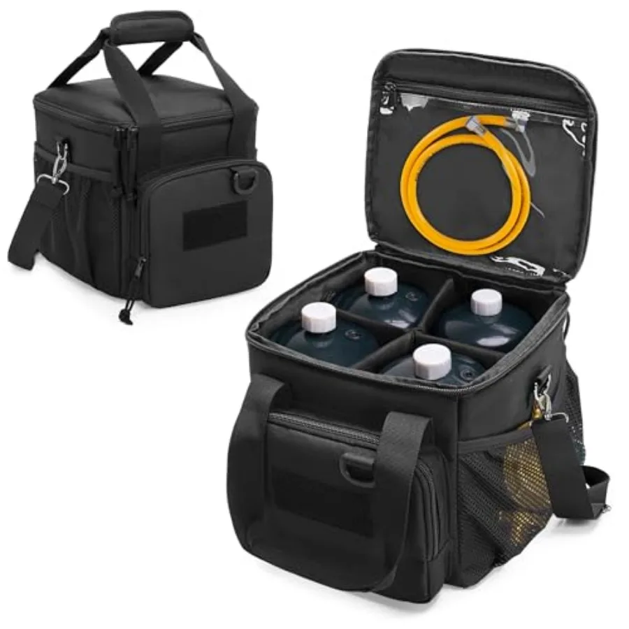 1LB Propane Tank Storage Bag Holds 4 Pcs Gas Tank, Small Padded Propane Cylinder Carry Case with Portable Handle for Outdoor Ca
1LB Propane Tank Storage Bag Holds 4 Pcs Gas Tank, Small Padded Propane Cylinder Carry Case with Portable Handle for Outdoor Ca
