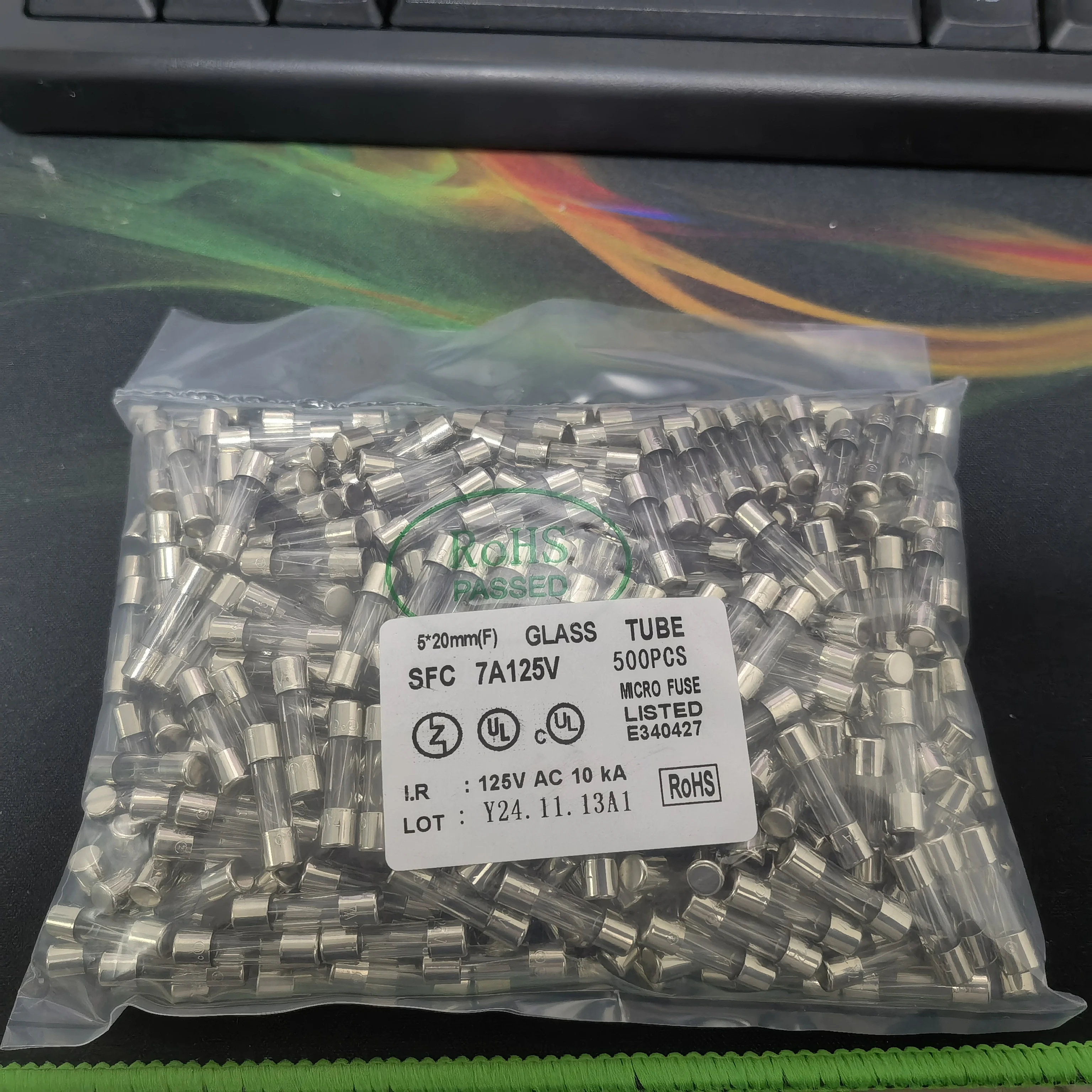 500PCS 2A 7A New Original D5.2xL20mm Glass Tube Fuse 5*20mm STC 2A 7A 125V 125VAC 10KA Miniature Fuse ROHS GlassTube Single Wire
500PCS 2A 7A New Original D5.2xL20mm Glass Tube Fuse 5*20mm STC 2A 7A 125V 125VAC 10KA Miniature Fuse ROHS GlassTube Single Wire