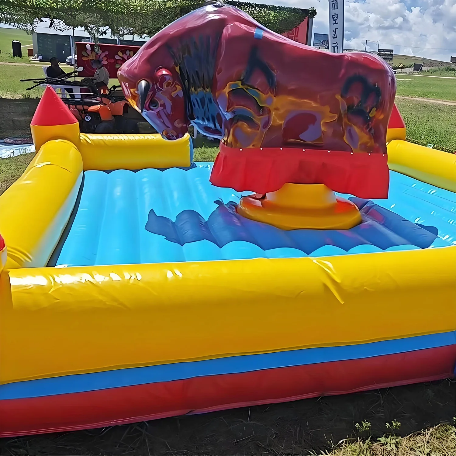 Inflatable Mechanical Bull Riding Machine - Exciting Amusement Park Equipment for Events & Parties, Durable & Safe Designpromote
Inflatable Mechanical Bull Riding Machine - Exciting Amusement Park Equipment for Events & Parties, Durable & Safe Designpromote
