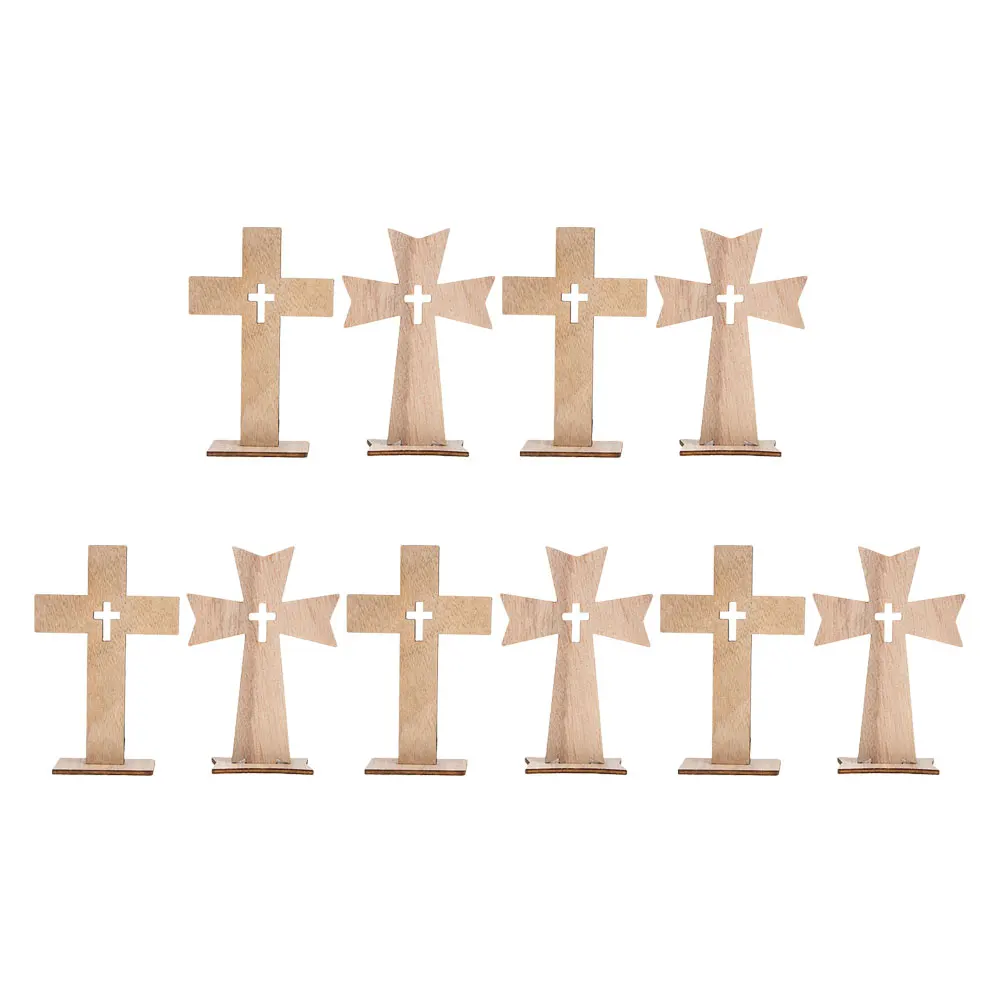 10 Pcs Wooden Cross Ornaments Desk Altar Church Spiritual Baptism Centerpieces Catholic Prayer Decor Crucifix Decors
10 Pcs Wooden Cross Ornaments Desk Altar Church Spiritual Baptism Centerpieces Catholic Prayer Decor Crucifix Decors