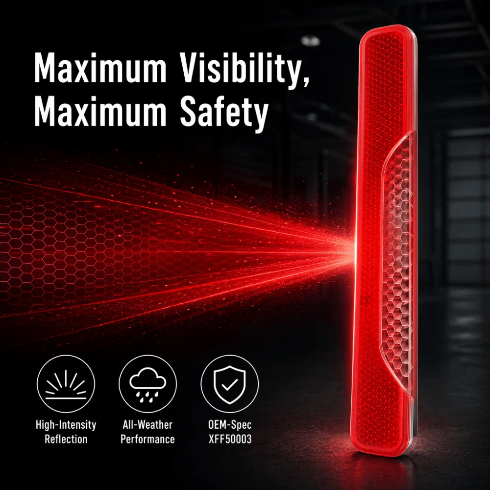 2PCS Red Rear Bumper Reflector ABS XFF50003, XFF500020 Rear Marker Light for Land Rover LR3/ LR4/Range Rover Sport
2PCS Red Rear Bumper Reflector ABS XFF50003, XFF500020 Rear Marker Light for Land Rover LR3/ LR4/Range Rover Sport