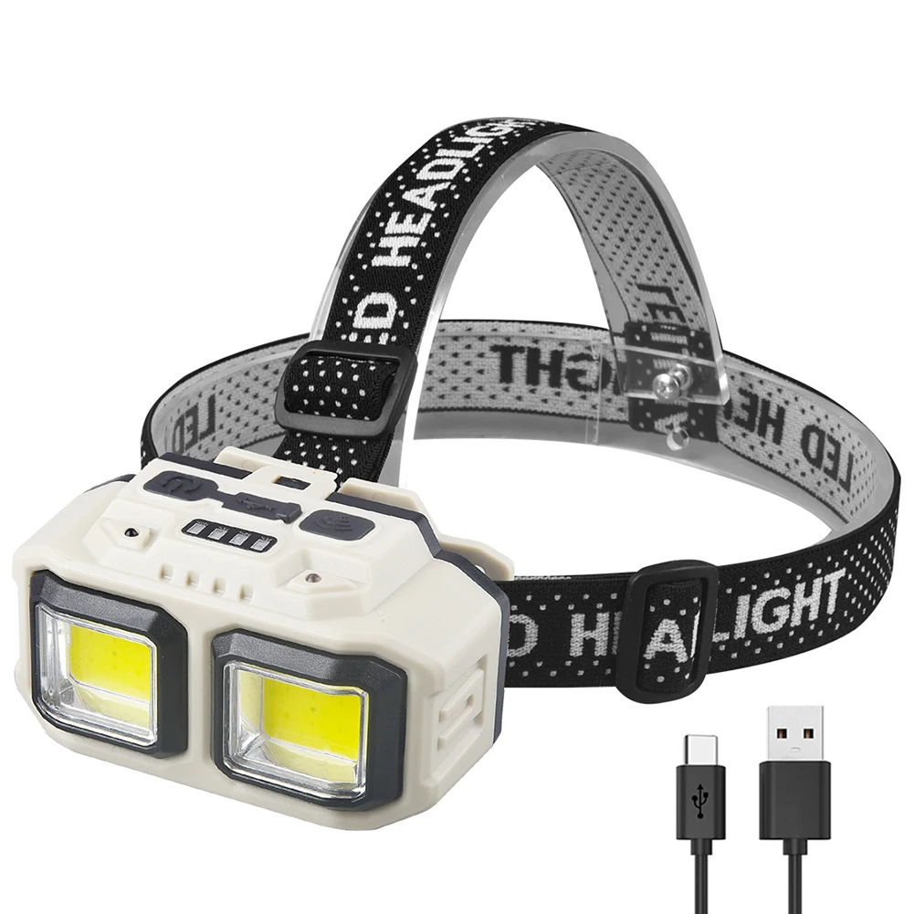 Motion Sensor LED Headlamp 4 Light Modes LED Work Light Adjustable Multifunctional Head Torch 1200Mah for Camping Running Hiking
Motion Sensor LED Headlamp 4 Light Modes LED Work Light Adjustable Multifunctional Head Torch 1200Mah for Camping Running Hiking
