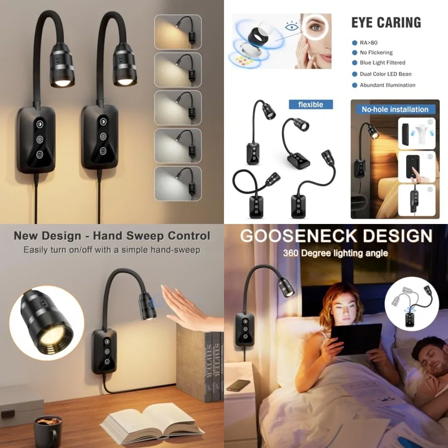 Wall Mounted Headboard Reading Light, LED Dimmable Touch Control, Ideal for Bedside, Office, or Reading
Wall Mounted Headboard Reading Light, LED Dimmable Touch Control, Ideal for Bedside, Office, or Reading