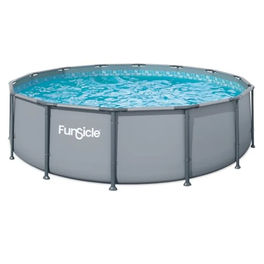 Oasis 14' x 42 Round Above Ground Swimming Pool, Steel Frame, Blue, Includes FiltraBoost 1200 GPH Filter Pump with AutoSkimmer,
Oasis 14' x 42 Round Above Ground Swimming Pool, Steel Frame, Blue, Includes FiltraBoost 1200 GPH Filter Pump with AutoSkimmer,
