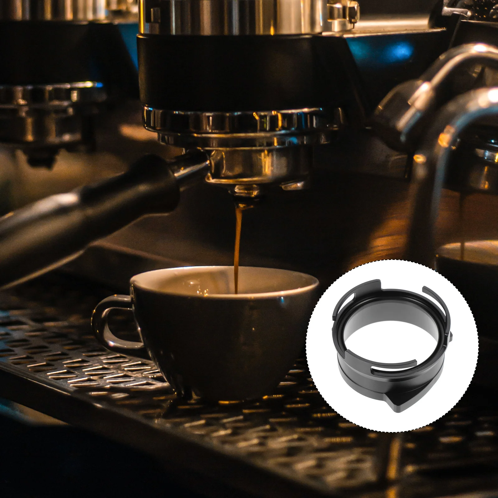 Aluminum Alloy Receiving Ring Coffee Machine Accessories Powder Dosing Ring For Espresso Maker Easy Install Detach Gift Coffee
Aluminum Alloy Receiving Ring Coffee Machine Accessories Powder Dosing Ring For Espresso Maker Easy Install Detach Gift Coffee