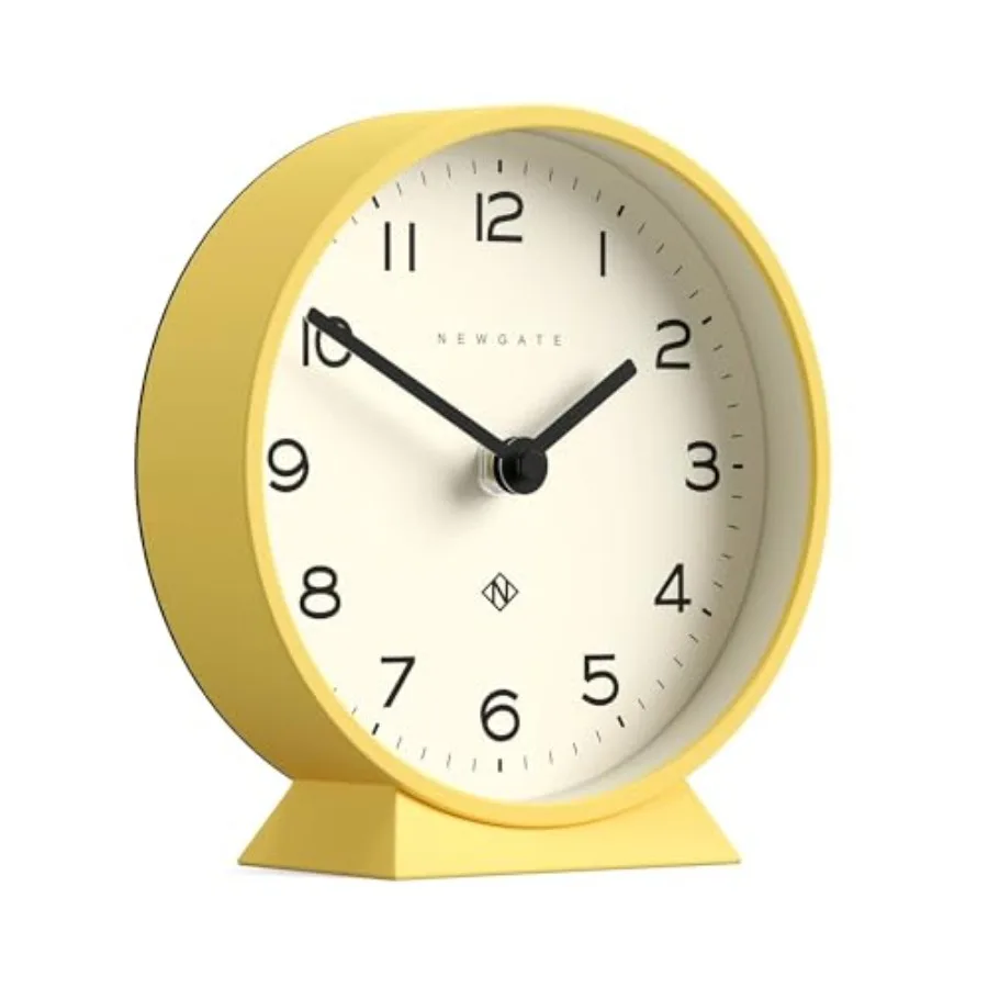 ® M Mantel Echo Desk Clock Modern Round Design Yellow Easy to Read Numbers Contemporary Style for Desk, Table, Shelf or Bedside
® M Mantel Echo Desk Clock Modern Round Design Yellow Easy to Read Numbers Contemporary Style for Desk, Table, Shelf or Bedside