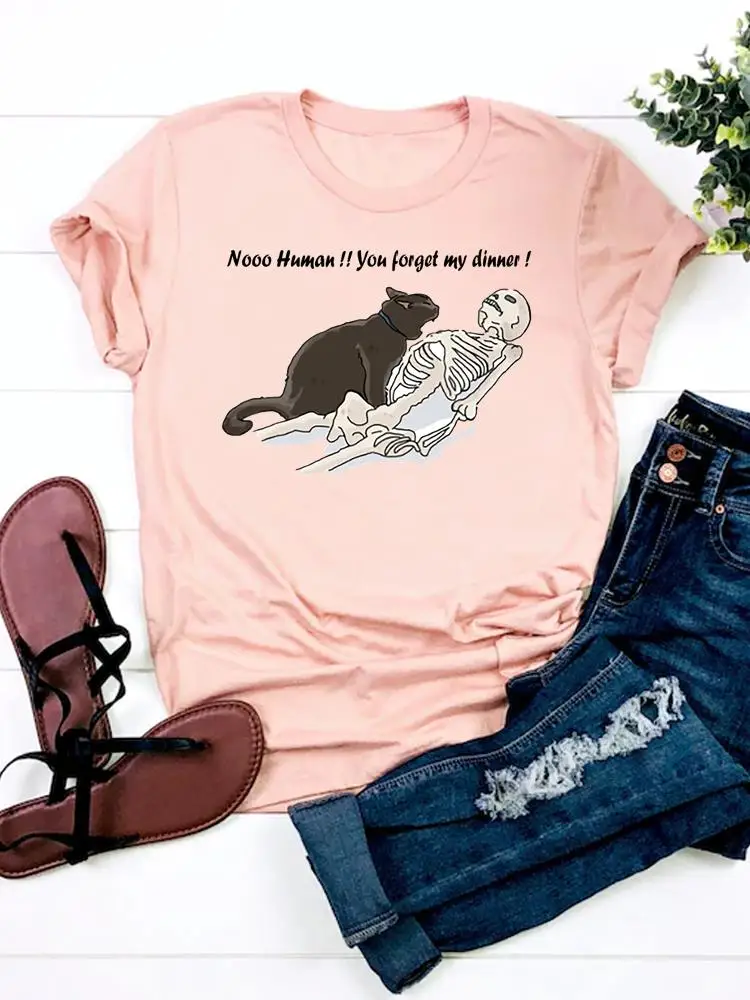 Cat Funny Letter Trend 90s Print T Shirt Short Sleeve Summer Clothes Women Clothing Fashion Graphic T-shirt Basic Tee Top
Cat Funny Letter Trend 90s Print T Shirt Short Sleeve Summer Clothes Women Clothing Fashion Graphic T-shirt Basic Tee Top
