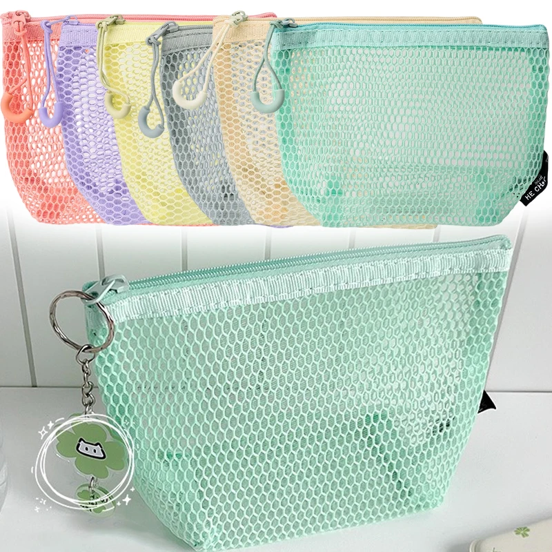 New Dopamine Mesh Storage Bag Small Triangle Makeup Bag Lipstick Storage Net Cotton Pad Organizer Polyester Fiber Bags
New Dopamine Mesh Storage Bag Small Triangle Makeup Bag Lipstick Storage Net Cotton Pad Organizer Polyester Fiber Bags