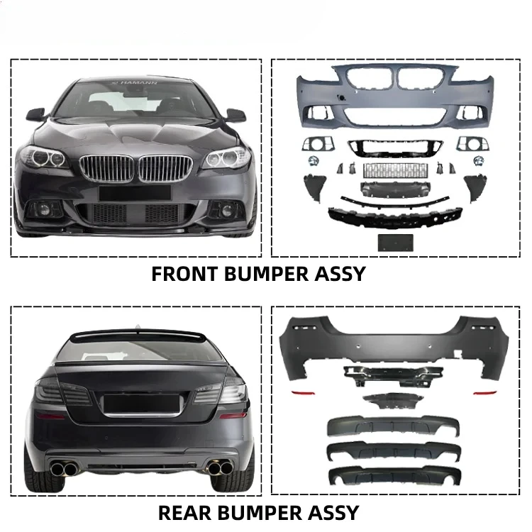 For 5 Series F10 2014-2017 Upgrade to M-tech Style Front Rear Bumper Grille No Cut No Damage Auto Body Systems Body Kit
For 5 Series F10 2014-2017 Upgrade to M-tech Style Front Rear Bumper Grille No Cut No Damage Auto Body Systems Body Kit