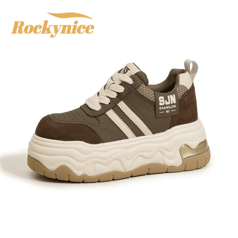 8.5CM Women Platform Sneakers Spring Genuine Leather Non Slip Vulcanize Shoes Woman GAT Casual Shoes Walking Skateboarding Shoes
8.5CM Women Platform Sneakers Spring Genuine Leather Non Slip Vulcanize Shoes Woman GAT Casual Shoes Walking Skateboarding Shoes