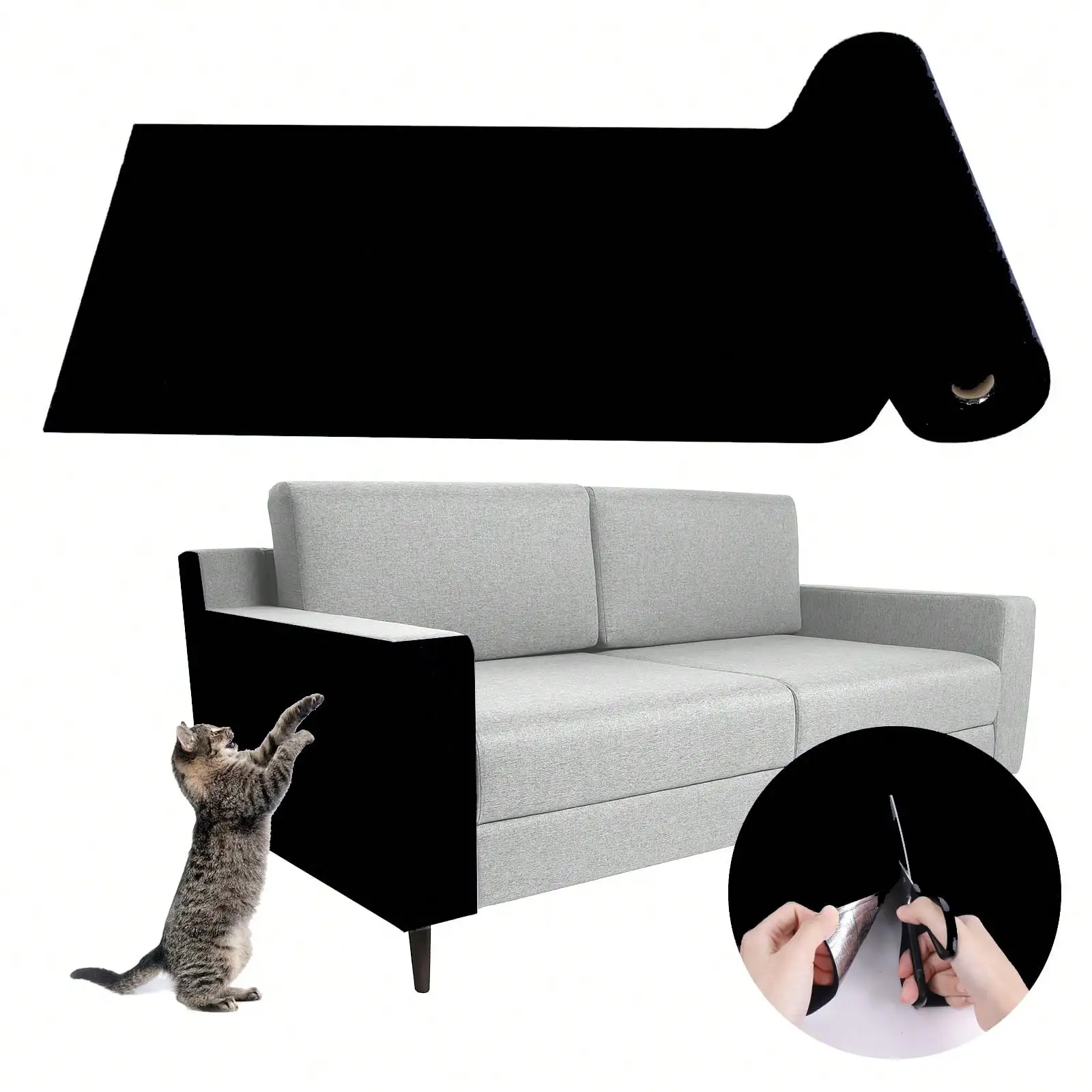 Cat Scratching Mat, Self-Adhesive Trimmable Carpet, Cat Scratching Post Carpet, Furniture Protector Against Scratching
Cat Scratching Mat, Self-Adhesive Trimmable Carpet, Cat Scratching Post Carpet, Furniture Protector Against Scratching