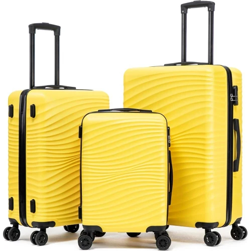 Lage Sets 3 Piece, Abs Suitcase Set (20/24/28), Hard Luggage with Spinner Wheels, Travel Luggage, 14X8X9 Airline Approved Carr
Lage Sets 3 Piece, Abs Suitcase Set (20/24/28), Hard Luggage with Spinner Wheels, Travel Luggage, 14X8X9 Airline Approved Carr
