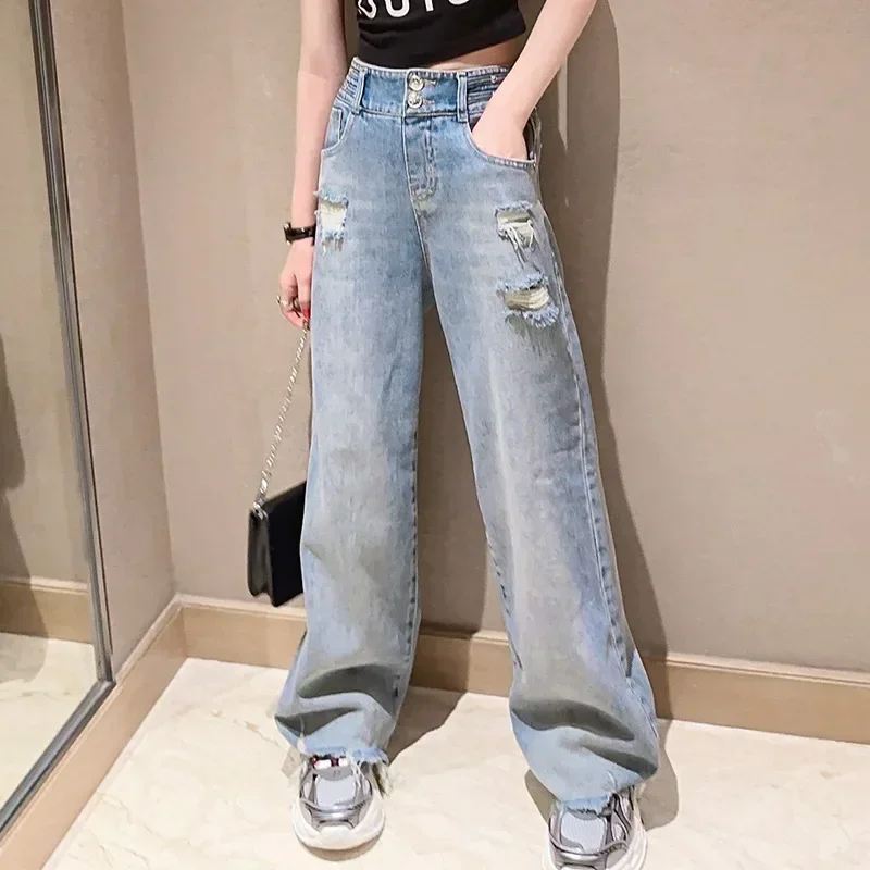 Fashion Children Denim Trousers Teenager Ripped Jeans Kids Hole Pants Casual Kids Clothes For New Summer Hot Deals Korea Jeans
Fashion Children Denim Trousers Teenager Ripped Jeans Kids Hole Pants Casual Kids Clothes For New Summer Hot Deals Korea Jeans