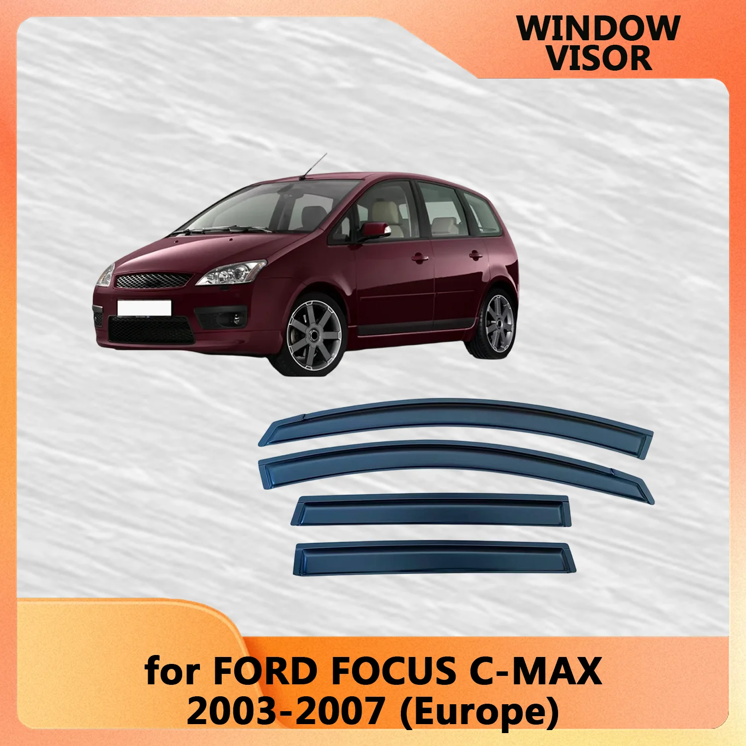 Window Visor for FORD FOCUS C-MAX 2003 2004 2005 2006 2007 Europe Weathershied Door Visor Wind Sun Rain Guards Side
Window Visor for FORD FOCUS C-MAX 2003 2004 2005 2006 2007 Europe Weathershied Door Visor Wind Sun Rain Guards Side