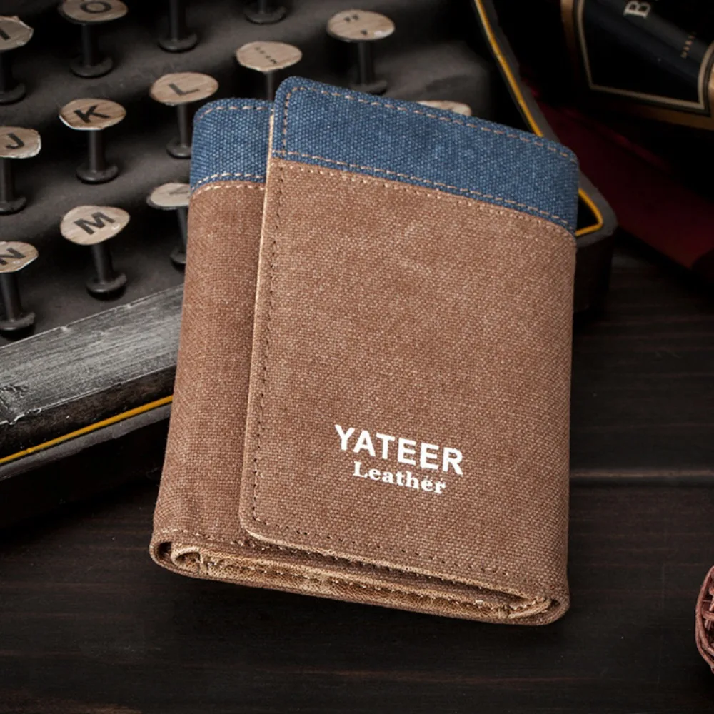 Leisure Canvas Triple Fold Wallet Large Capacity Retro ID Card Bag Classic Casual Men's Short Wallet Outdoor
Leisure Canvas Triple Fold Wallet Large Capacity Retro ID Card Bag Classic Casual Men's Short Wallet Outdoor