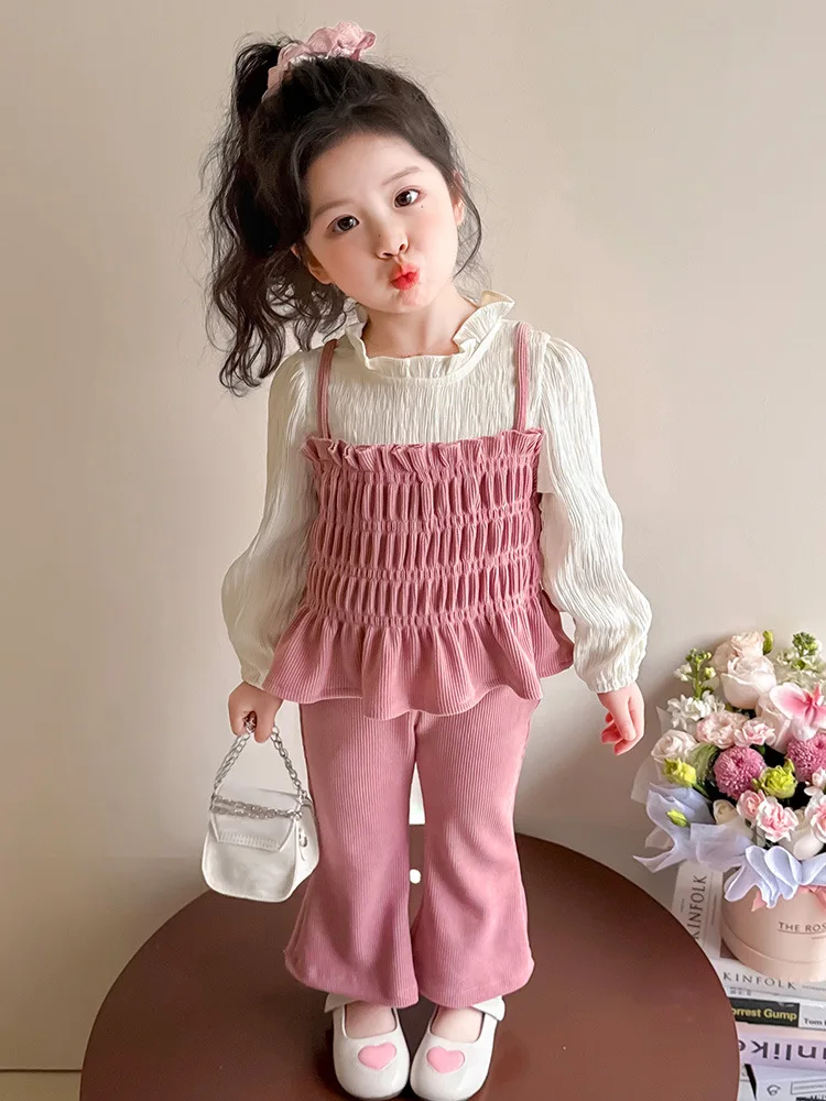 Girls' Outfit Spring and Autumn2025New Stylish Fashionable Girls' Spring Outfit with Camisole Shirt and Flared Pants
Girls' Outfit Spring and Autumn2025New Stylish Fashionable Girls' Spring Outfit with Camisole Shirt and Flared Pants