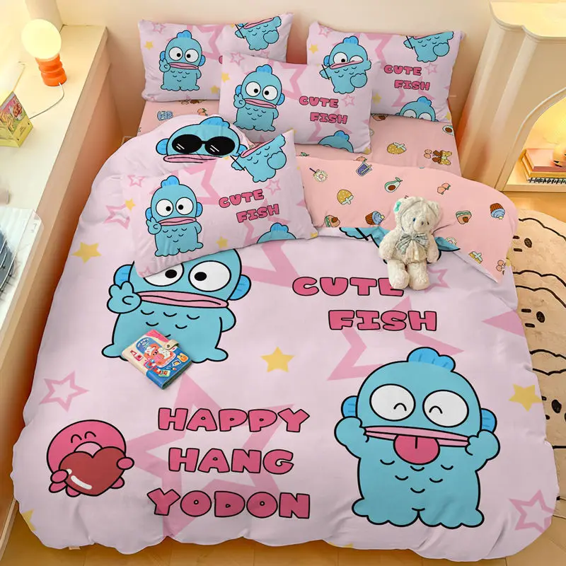 Hangyodon Cartoon Cute Perimeter Bed Four-Piece SetStudent Bedroom Dormitory High-value Bed Sheet Duvet Cover Three-Piece Set
Hangyodon Cartoon Cute Perimeter Bed Four-Piece SetStudent Bedroom Dormitory High-value Bed Sheet Duvet Cover Three-Piece Set