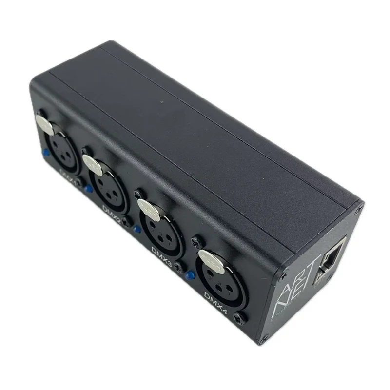 Portable USB-Integrated ART-NET Network Lighting Controller | 4-Channel DMX512, Bidirectional 2048-Channels
Portable USB-Integrated ART-NET Network Lighting Controller | 4-Channel DMX512, Bidirectional 2048-Channels