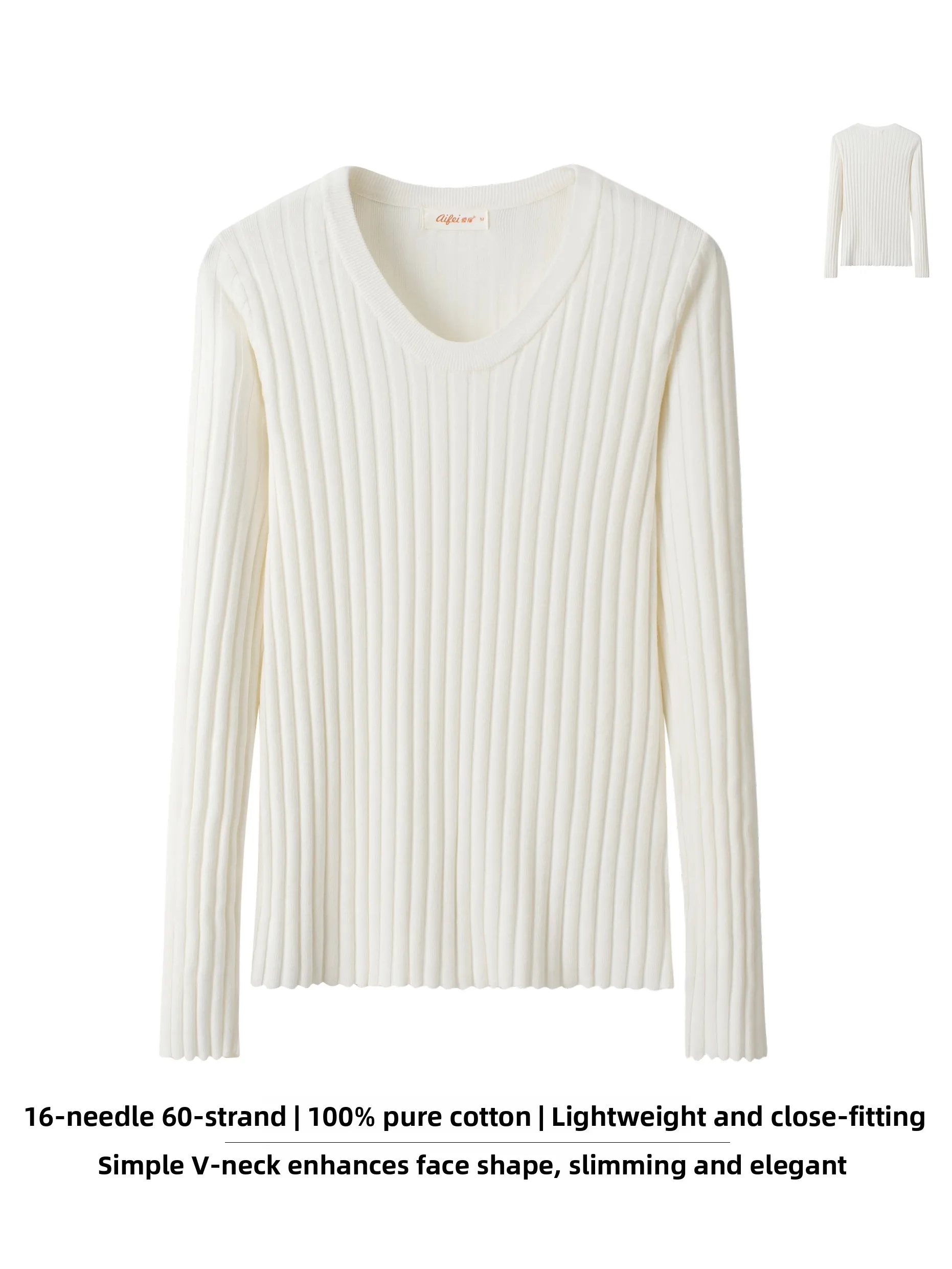 00% Pure Cotton V-Ne Knitwear Long Sve Slim Fit Women's Inner Wear Top 6 Pins 60 Stitches Autumn Winter Faion
00% Pure Cotton V-Ne Knitwear Long Sve Slim Fit Women's Inner Wear Top 6 Pins 60 Stitches Autumn Winter Faion