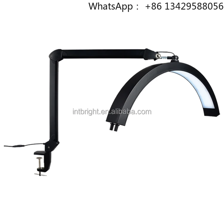Dimmable Eyelash Extension Light Lamp Swing Arm Beauty Led Moon Light Lamp with Clamp Led Half Moon Light for Tattoo Beauty
Dimmable Eyelash Extension Light Lamp Swing Arm Beauty Led Moon Light Lamp with Clamp Led Half Moon Light for Tattoo Beauty
