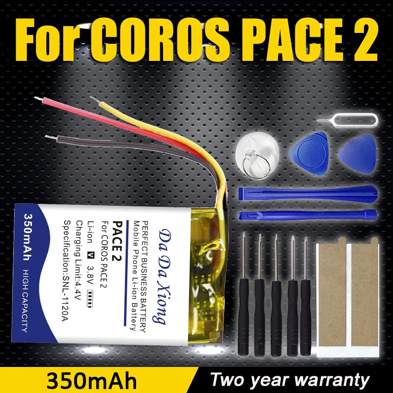Top Brand 100% New 350mAh Battery for COROS PACE 2 Smart Watch Batteries + Tools
Top Brand 100% New 350mAh Battery for COROS PACE 2 Smart Watch Batteries + Tools