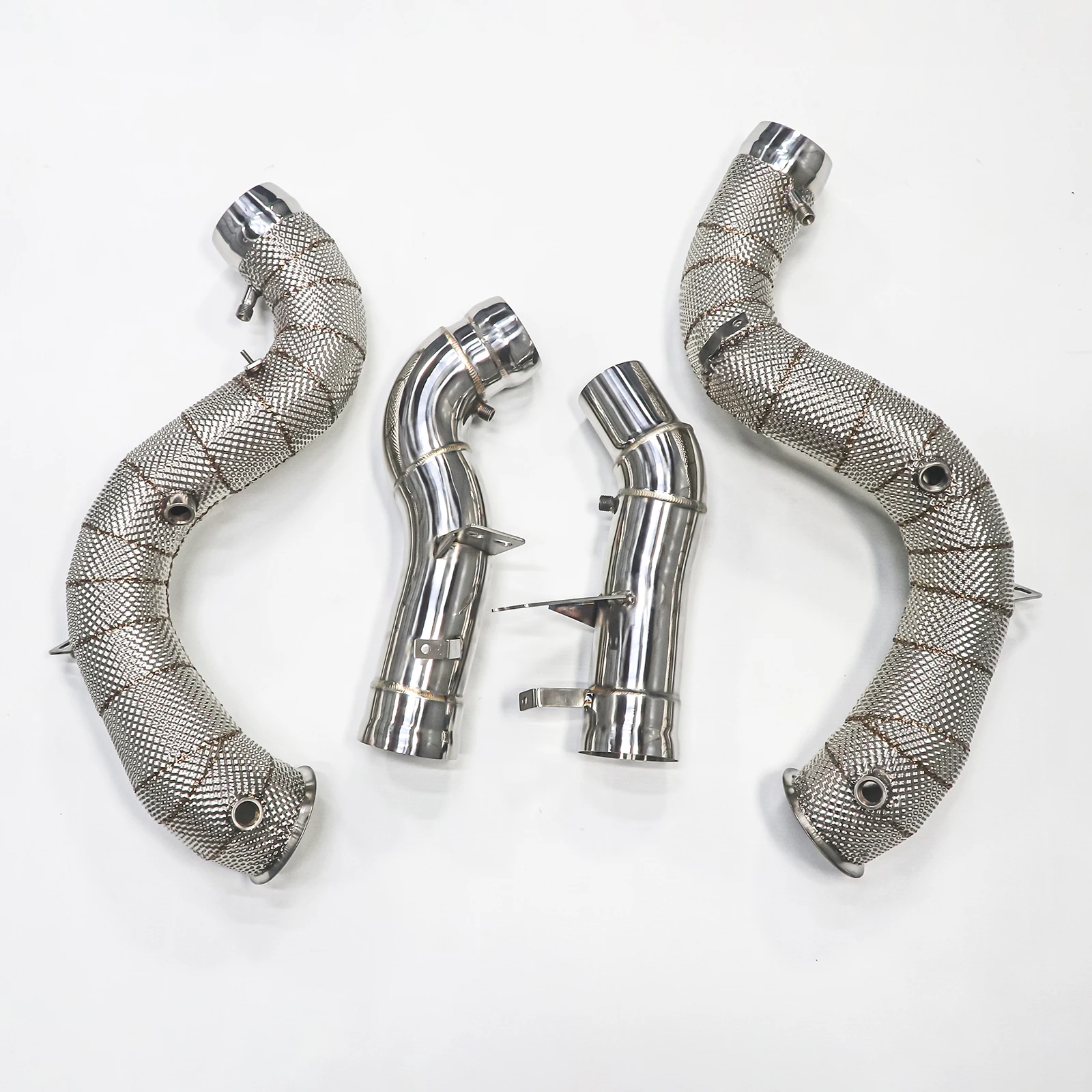 Modification Compatible with Original Factory 304 Exhaust Downpipe with Unique Golden Fish Scale Welding for G
Modification Compatible with Original Factory 304 Exhaust Downpipe with Unique Golden Fish Scale Welding for G