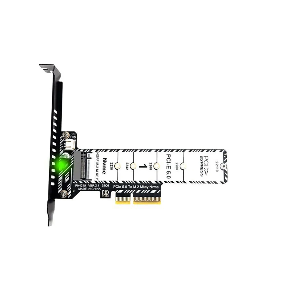 For M.2 NVMe M KEY / B&M KEY SSD to PCIe x4 Expansion Card Support 2230 2242 2260 2280 22110 SSD PCI-E 5.0 to M.2 Adapter Card
For M.2 NVMe M KEY / B&M KEY SSD to PCIe x4 Expansion Card Support 2230 2242 2260 2280 22110 SSD PCI-E 5.0 to M.2 Adapter Card