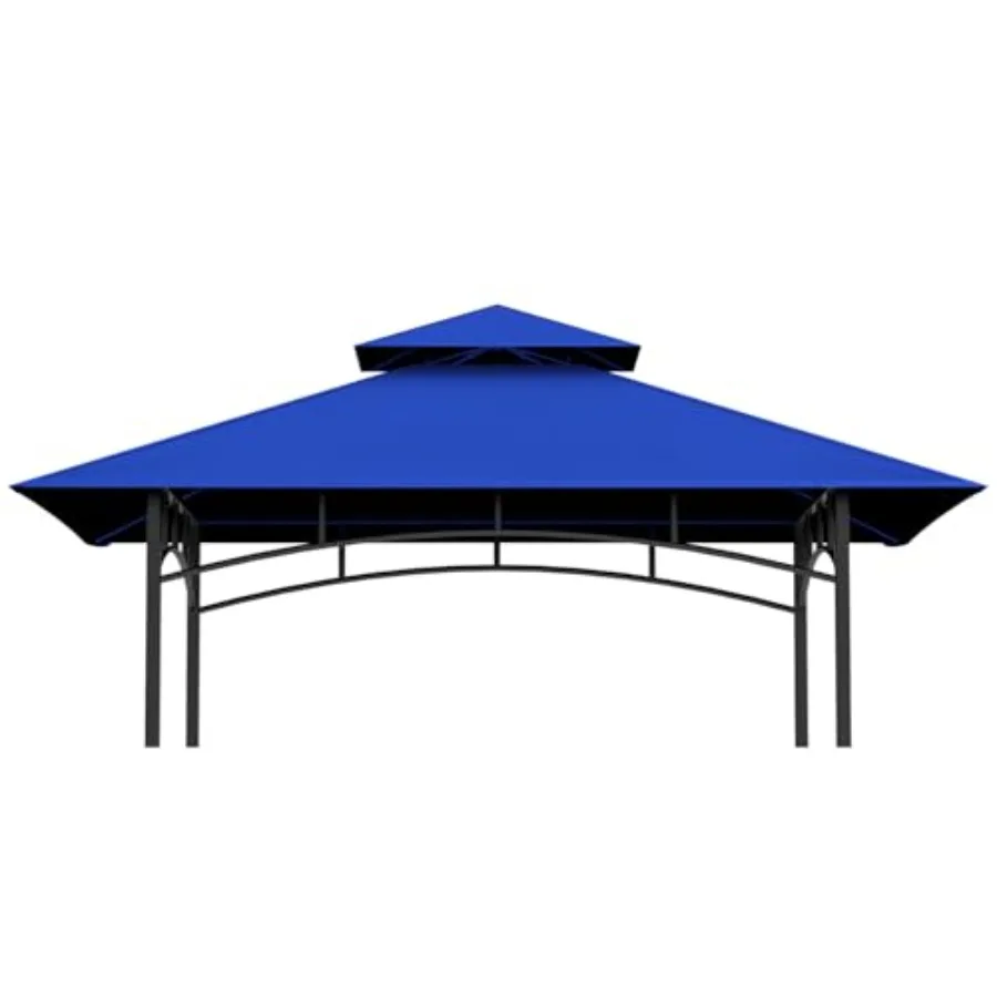 Grill Gazebo Replacement Canopy Top - 5'x8' Outdoor BBQ Tent Roof Cover Double Tiered Outdoor Grill Shelter Fit for Model L-GG0
Grill Gazebo Replacement Canopy Top - 5'x8' Outdoor BBQ Tent Roof Cover Double Tiered Outdoor Grill Shelter Fit for Model L-GG0
