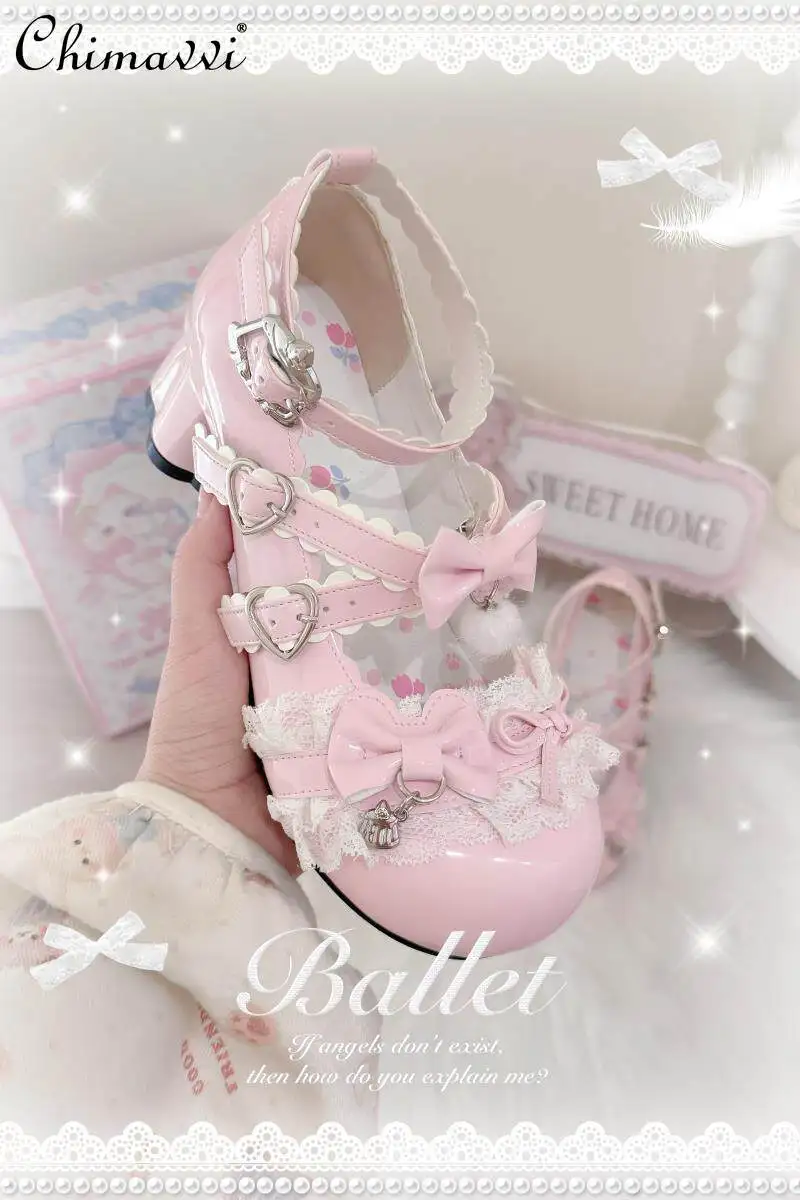 Original Lolita Sweet Cute Bow Round Pumps Shoes 2026 Spring and Summer New Kawaii Student Princess Mary Jane Shoes Women
Original Lolita Sweet Cute Bow Round Pumps Shoes 2026 Spring and Summer New Kawaii Student Princess Mary Jane Shoes Women