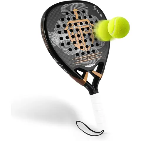 Padel Racket Carbon Fiber Surface Tennis Racket Pop Tennis Beach Tennis
