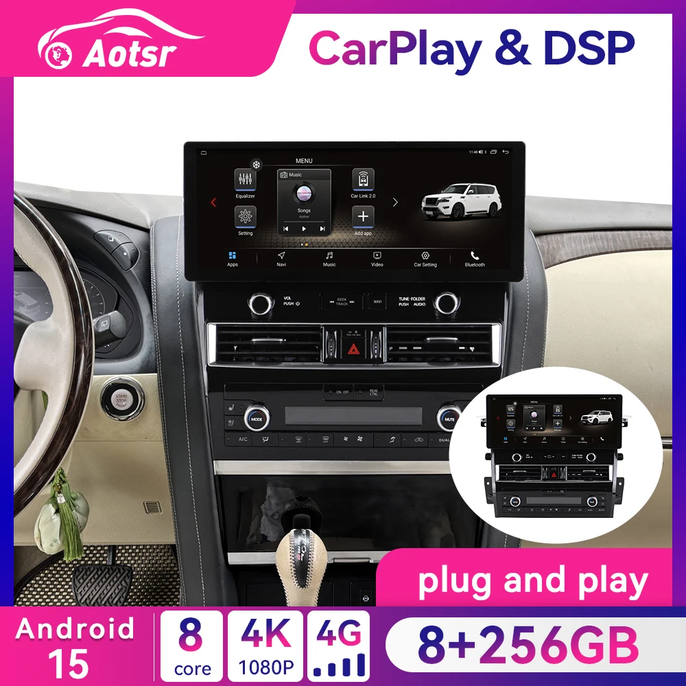 15.9 Inch Android 15 For Nissan Patrol 2012-2020 Touch Screen Car Stereo Wireless CarPlay Android Auto Hi-Res Audio Plug&Play
15.9 Inch Android 15 For Nissan Patrol 2012-2020 Touch Screen Car Stereo Wireless CarPlay Android Auto Hi-Res Audio Plug&Play