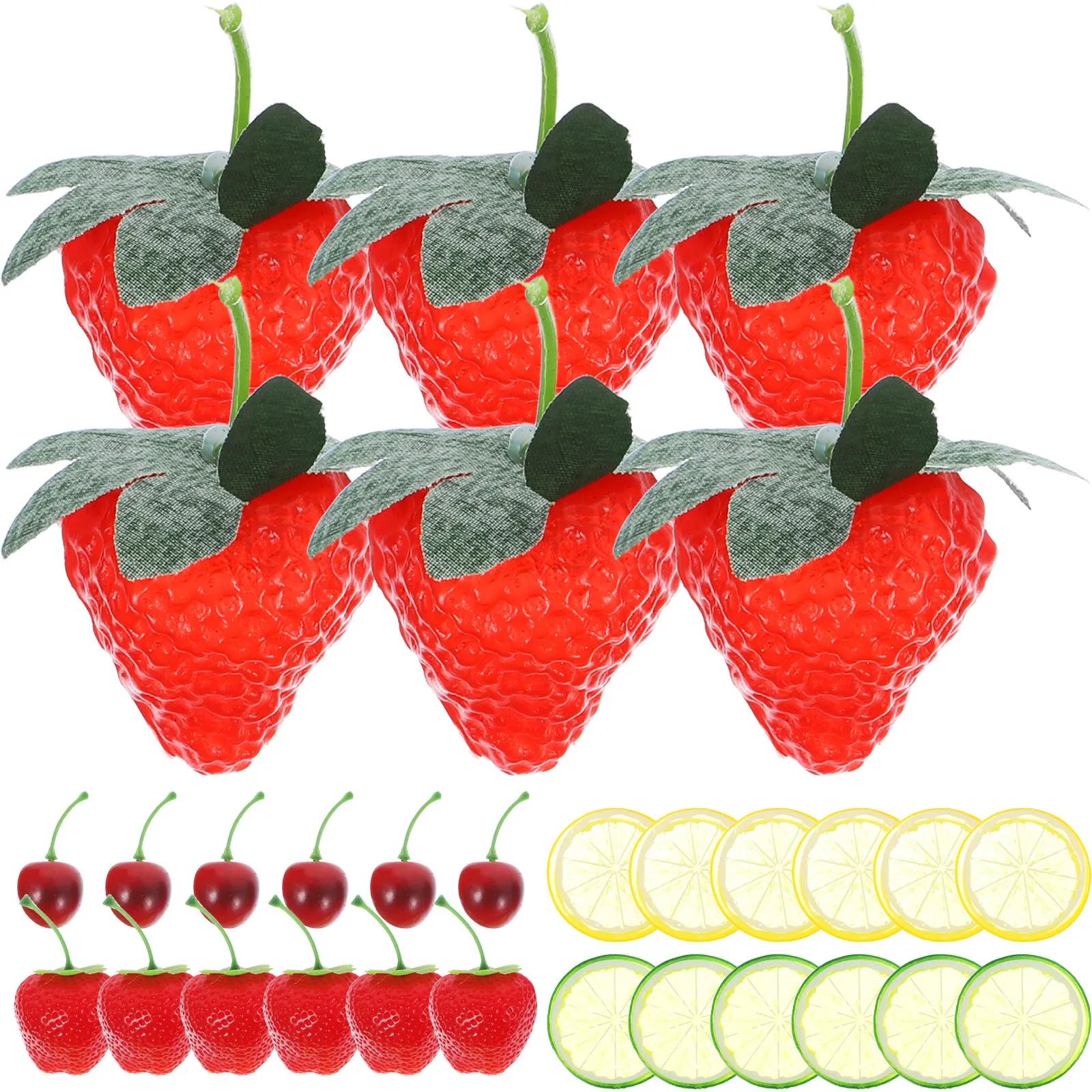 30Pcs Realistic Plastic Fruits Adornment for Fruit Basket Decor Teaching Aid Preschool Education Coffee Shop Layout Scene
30Pcs Realistic Plastic Fruits Adornment for Fruit Basket Decor Teaching Aid Preschool Education Coffee Shop Layout Scene