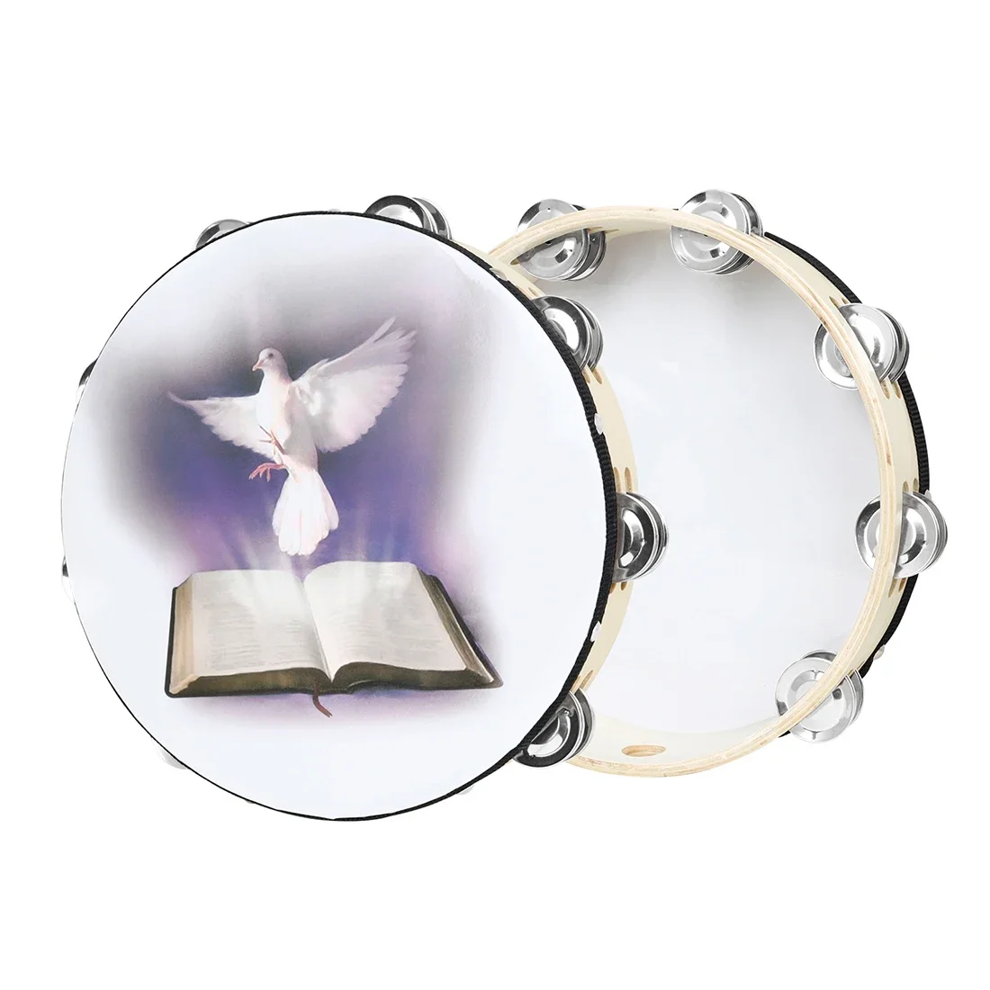 Early Education Tambourine 10 Inch Double Row Hand Tambourine Musical Instruments Tambourine Drum for Kids/Church/Wedding
Early Education Tambourine 10 Inch Double Row Hand Tambourine Musical Instruments Tambourine Drum for Kids/Church/Wedding